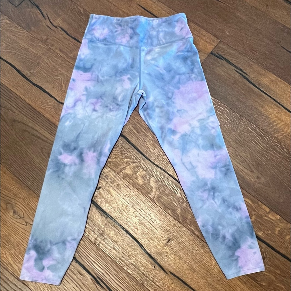 Tie-Dye Leggings - Blue and Purple